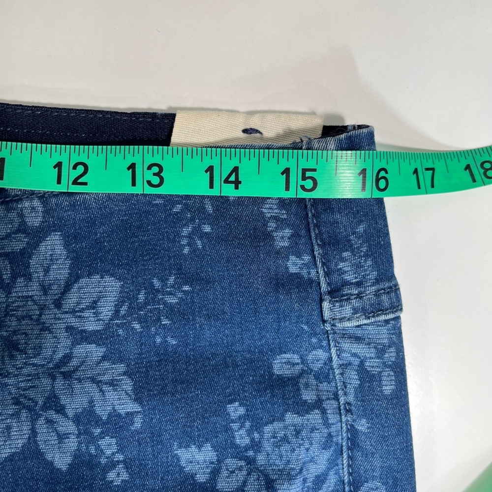 We The Free Blue Floral Denim Flare Jeans - Picture 6 of 15